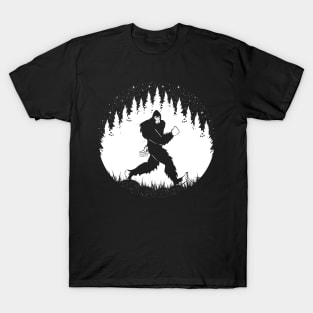 Funny BIgfoot Running T-Shirt